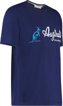 Jersey T-shirt met print Blauw