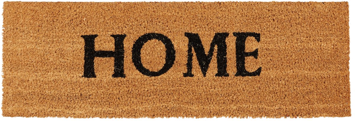 deurmat smal HOME - 1,5 x 75 x 25 cm - kokos & pvc - rechthoekig - antislip - natuur