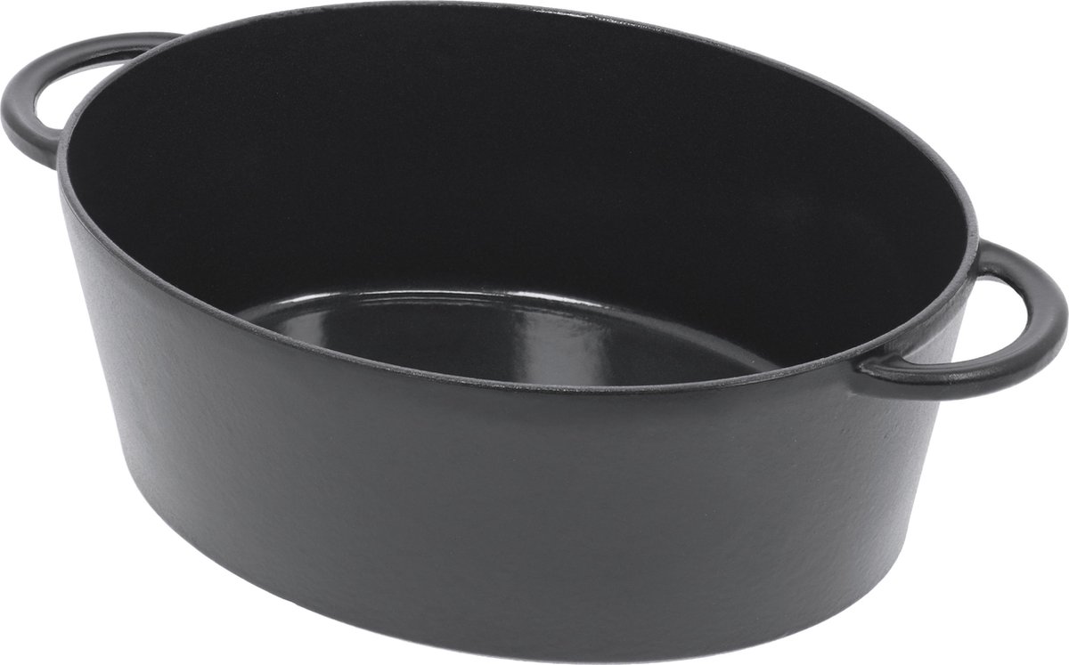 Fontignac cocotte mains libres - ovale - 29 cm - noir