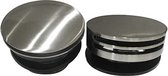 Bally Knop/Plug Set Badoverloopcombinatie Rond Met Vulfunctie Chroom