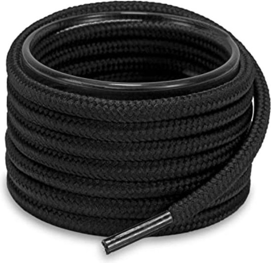 Olukssck 2 paar veters, rond, diameter 4 mm, voor werkschoenen, wandelschoenen, laarzen, scheurvaste vervangende schoenveters, legergroen, 71 cm