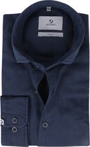 Suitable - Prestige Overhemd Funi Donkerblauw - 39 - Heren - Slim-fit