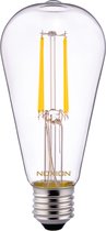 Noxion Lucent LED E27 Edison Filament Helder 6.5W 806lm - 827 Zeer Warm Wit | Vervangt 60W.