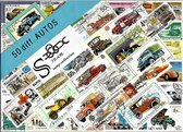 Postzegelpakket - 50 verschillende postzegels Auto's