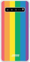 6F hoesje - geschikt voor Samsung Galaxy S10 5G -  Transparant TPU Case - #LGBT #ffffff