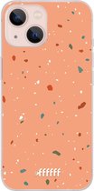 6F hoesje - geschikt voor iPhone 13 - Transparant TPU Case - Terrazzo N°10 #ffffff