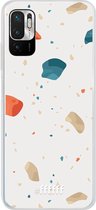 6F hoesje - geschikt voor Xiaomi Redmi Note 10 5G -  Transparant TPU Case - Terrazzo N°3 #ffffff