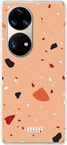 6F hoesje - geschikt voor Huawei P50 Pro -  Transparant TPU Case - Terrazzo N°5 #ffffff