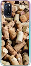 6F hoesje - geschikt voor OPPO A92 -  Transparant TPU Case - Corks #ffffff