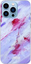 6F hoesje - geschikt voor iPhone 13 Pro Max - Transparant TPU Case - Abstract Pinks #ffffff