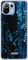 6F hoesje - geschikt voor Xiaomi Mi 11 Lite -  Transparant TPU Case - Bubbling Blues #ffffff
