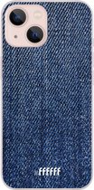 6F hoesje - geschikt voor iPhone 13 - Transparant TPU Case - Denim #ffffff