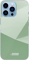 6F hoesje - geschikt voor iPhone 13 Pro - Transparant TPU Case - Fresh Geometric #ffffff