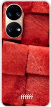 6F hoesje - geschikt voor Huawei P50 -  Transparant TPU Case - Sweet Melon #ffffff