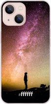 6F hoesje - geschikt voor iPhone 13 - Transparant TPU Case - Watching the Stars #ffffff