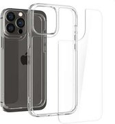 Geschikt voor Spigen Quartz Hybrid Case Apple iPhone 13 Pro - Transparant