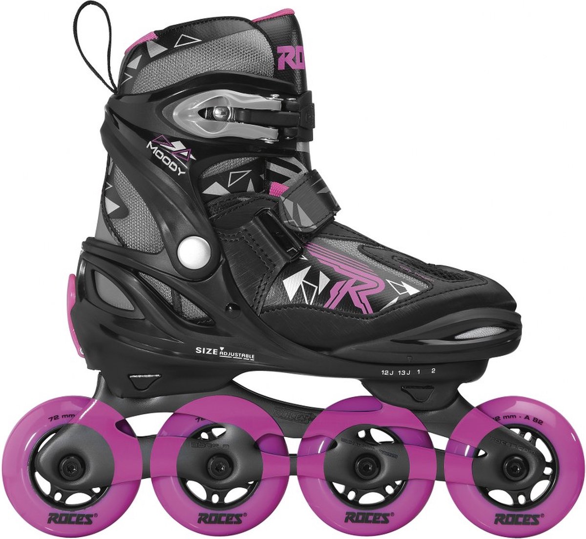 Roces Moody Tif - Zwart/Roze - 36-40