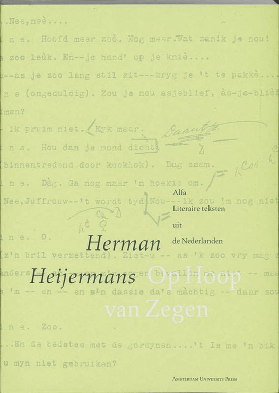Literatuur voor beginners - Op hoop van zegen - cover