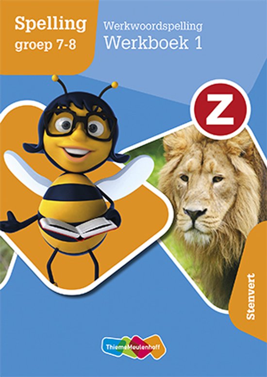 Z-Taal Werkwoordspelling 1 groep 7/8 Stenvert Werkboek - cover