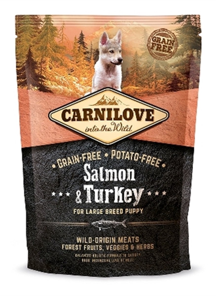 Carnilove Carnilove salmon / turkey puppies large breed - 12 kg - 1 stuks