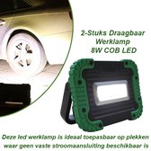 2-Stuks Werklamp 8W COB LED