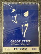 grootletter kalender efficiency a4 2022 optivision