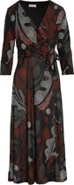 Cassis - Female - Jurk met grafische print  - Zwart