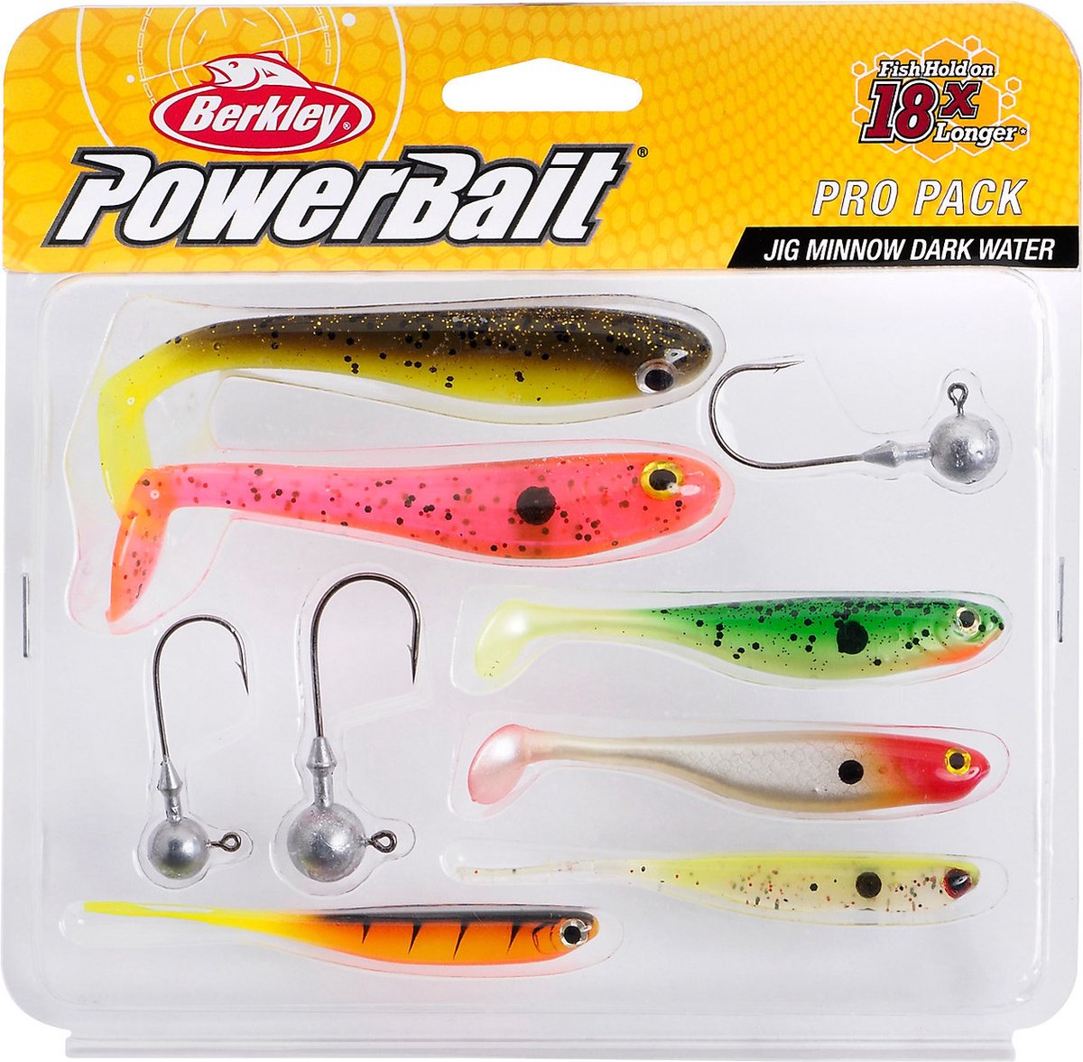 Berkley Powerbait Pro Pack Jig Minnow Dark Water - Kunstaas Set