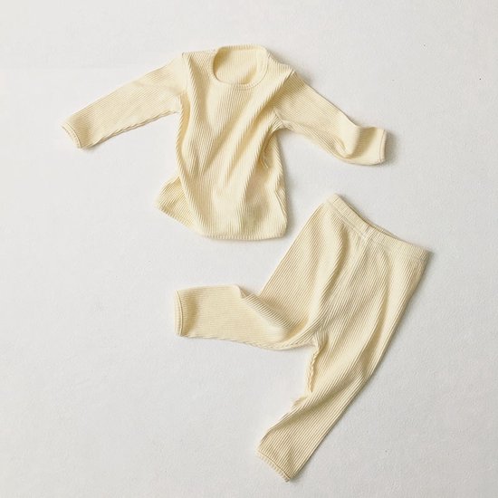 Ensemble de pyjama en pur coton de BonBini White chaud - Garçon Fille - 1 - 2 ans - 95% coton 5% élasthanne