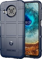 Case2go - Hoesje geschikt voor Nokia X20 - Heavy Armor TPU Bumper - Back Cover - Blauw