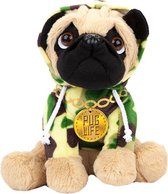 Kamparo Pluchen Hondenknuffel In Camo Sweater 20 Cm Groen