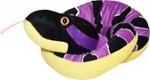 Wild Republic Knuffelslang Junior 137 Cm Pluche Zwart/paars/geel