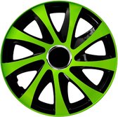 Drift Extra - Wieldoppen - 15 inch set van 4x - Groen
