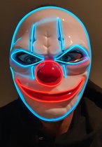 Halloween clown Masker - Verkleedmasker - lichtgevend  Masker - LED masker - purge masker - halloween kostuum
