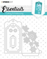 Studio Light Embossing Die Cut - Label Essential nr.318 - 128x126mm