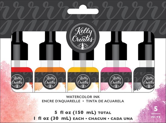 Kelly Creates -Watercolor brush lettering watercolor set 1 | bol