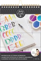 Kelly Creates Watercolor brush lettering workbook - Block