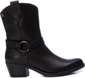 Carmela Dames Cowboylaarsjes | Zwart | Leer | Maat 39