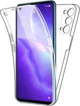 Oppo Find X3 Neo Hoesje en Screenprotector in 1 - Oppo Find X3 Neo Case 360 graden Transparant