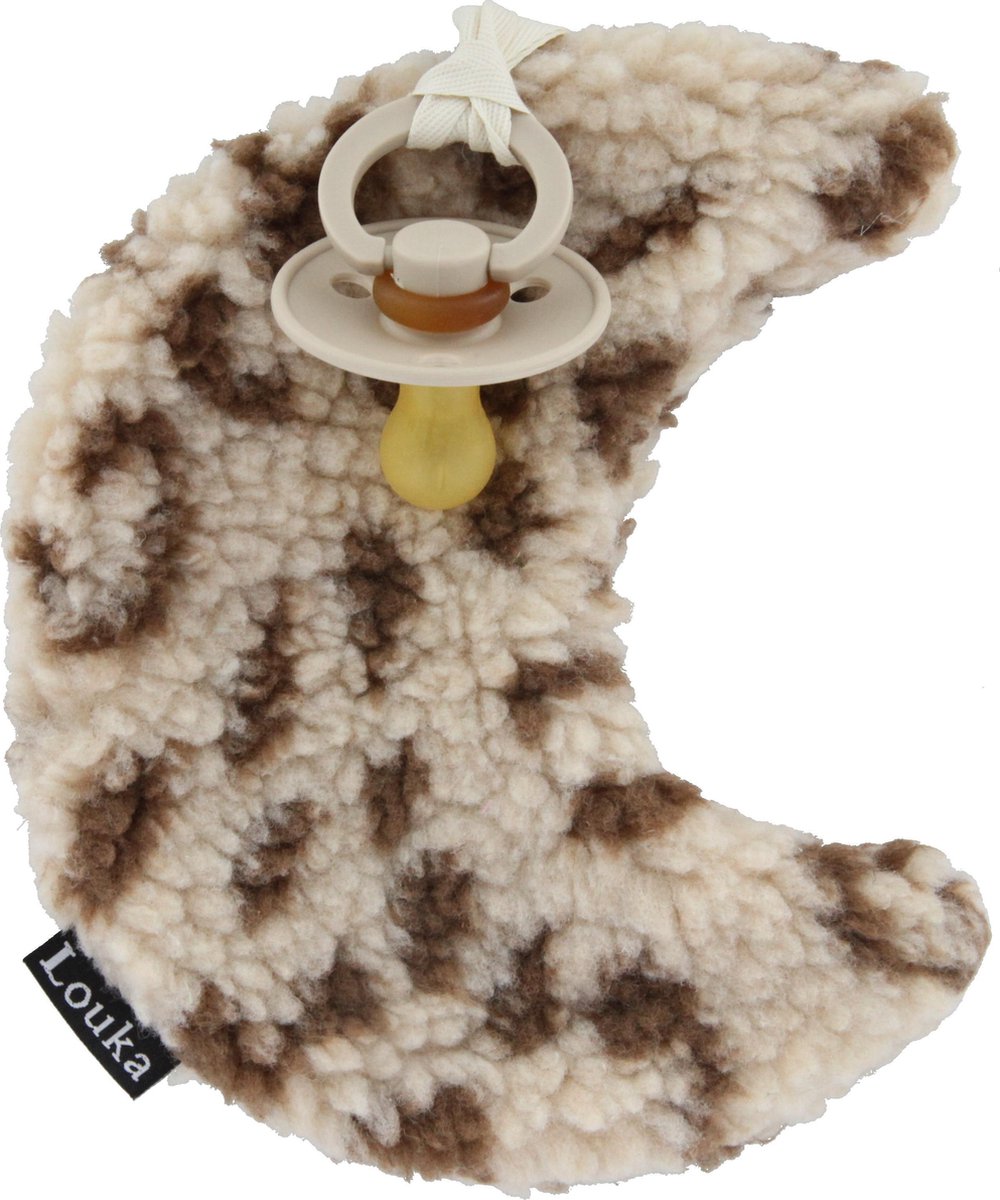 Goedkoopste Louka kraamkado speendoekje maan panter - cadeau - meisje - jongen - teddy - speenknuffel - excl. Speen