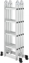 Multifunctionele Vouwladder - 4x4 sporten - Inclusief stabiliteitsbalk - Werkhoogte 4.52m
