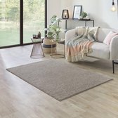 Carpet Studio Ohio Vloerkleed 115x170cm - Laagpolig Tapijt Woonkamer - Tapijt Slaapkamer - Kleed Beige
