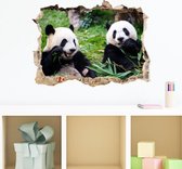 3d Muursticker Panda Beer | 63 x 46 cm | Wanddecoratie | Dieren | Muurdecoratie | Slaapkamer | Kinderkamer | Babykamer | Meisje | Jongen | Decoratie Sticker