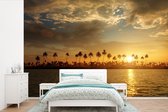 Papier peint - Papiers Papier peint photo Palmiers au coucher du soleil - Largeur 360 cm x Hauteur 240 cm