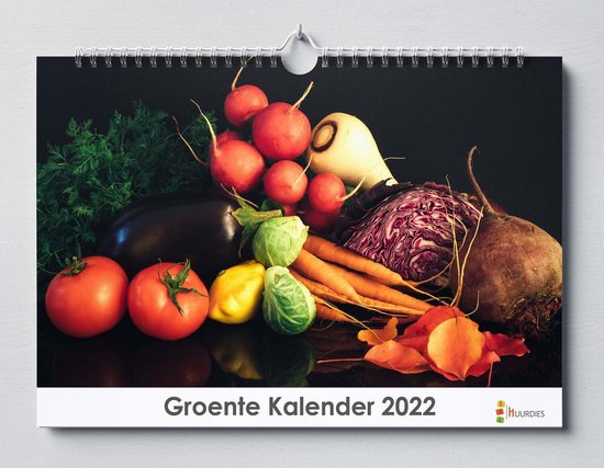 Groente kalender 2023 | 35x24 cm | jaarkalender 2023 | Wandkalender 2023