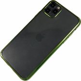 Apple iPhone X / Xs - Silicone transparante soft hoesje Sophie groen - Geschikt voor