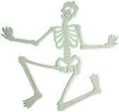Halloween Decoratie Glow in the Dark Skelet 91 cm (griezel versiering)