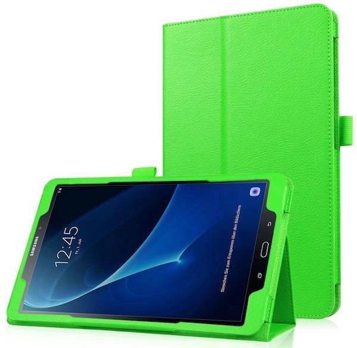 Samsung Galaxy Tab A 10.1 (2016/2018) flip hoes - groen - Merkloos