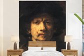 Behang - Fotobehang Zelfportret - Rembrandt van Rijn - Breedte 225 cm x hoogte 280 cm