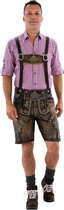 Lederhosen kort model retro look Wildleder